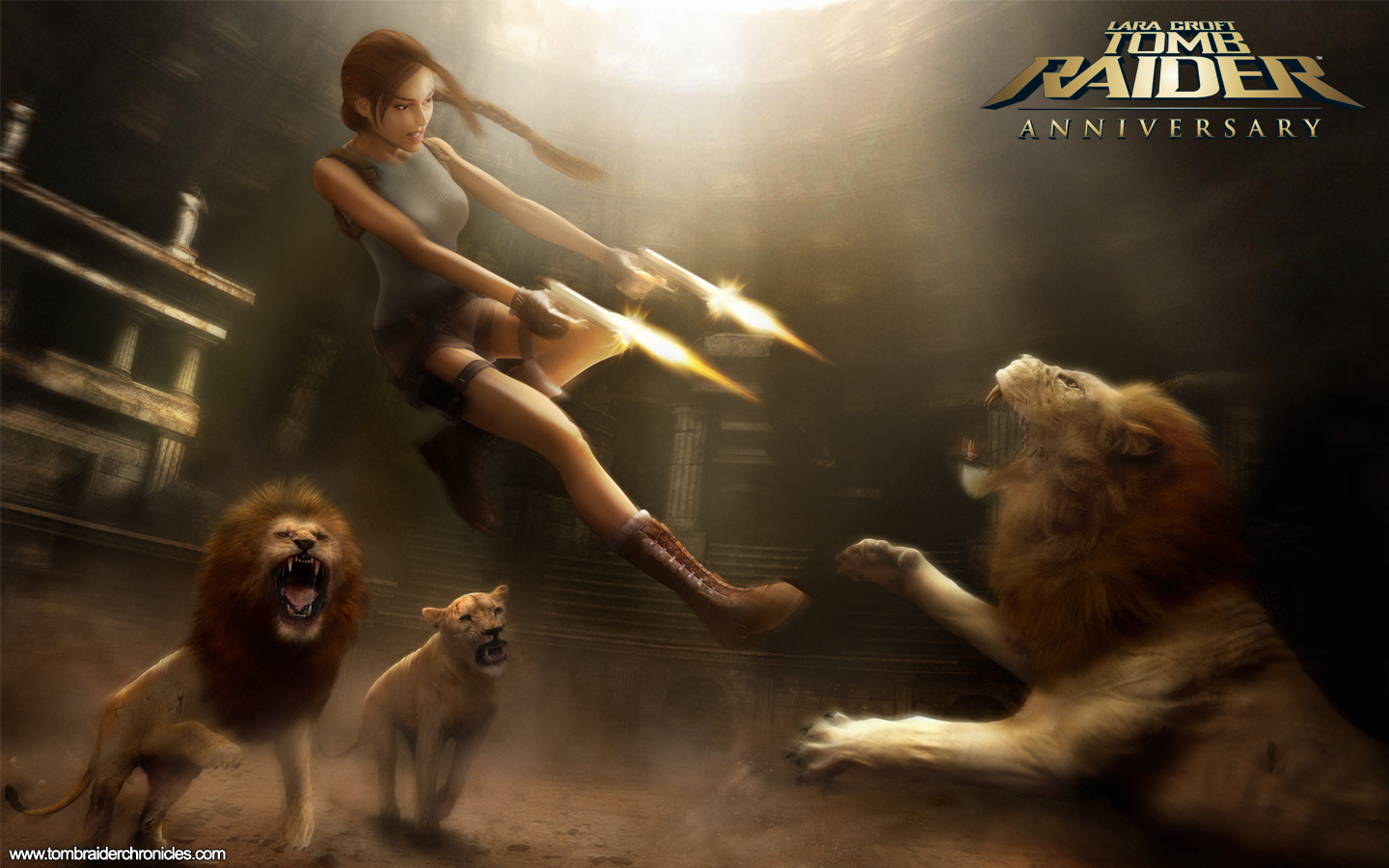 Wallpapers Video Games Tomb Raider Anniversary l'arene