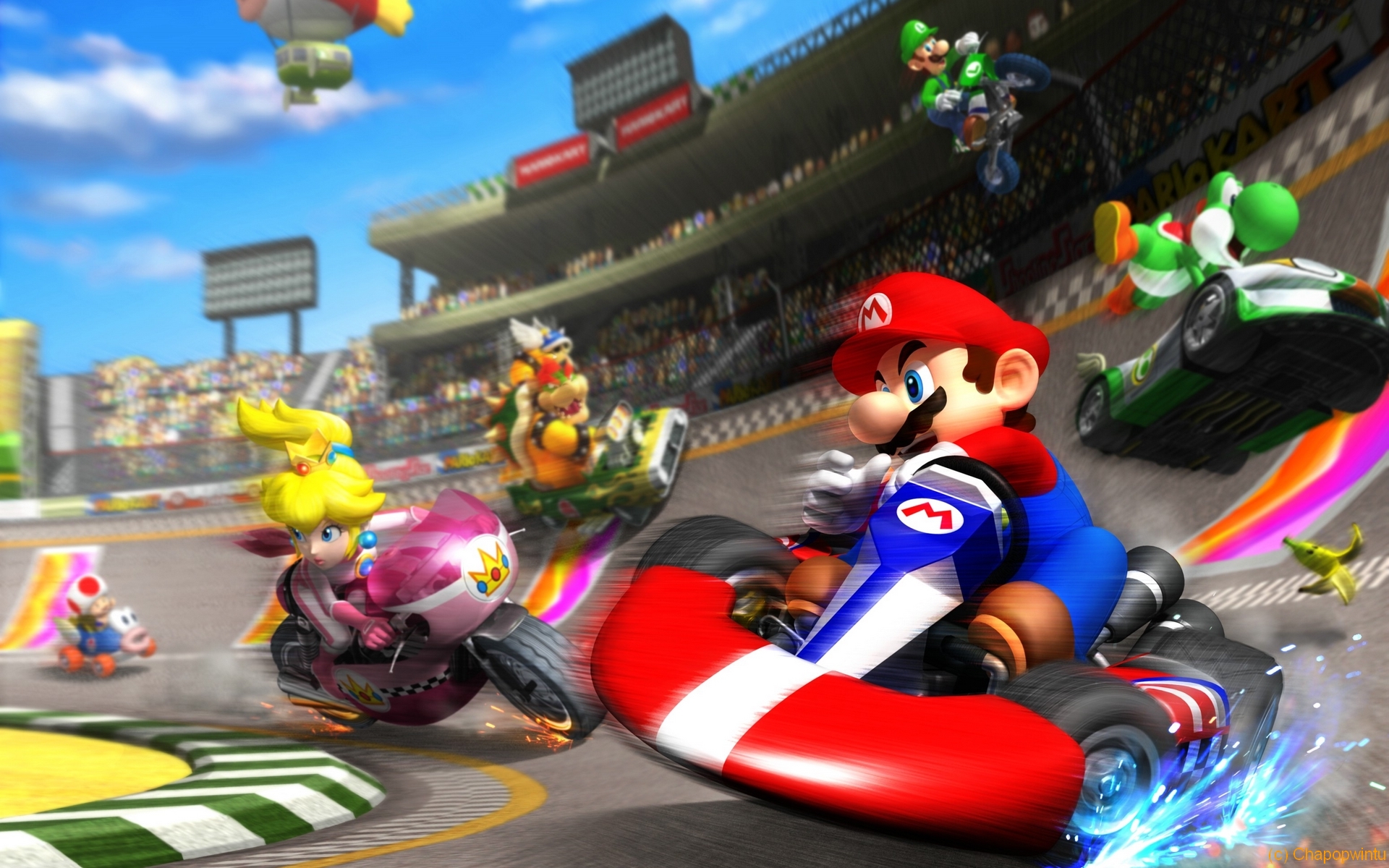 Fonds d'cran Jeux Vido Mario Kart Wii Mario Kart Wii