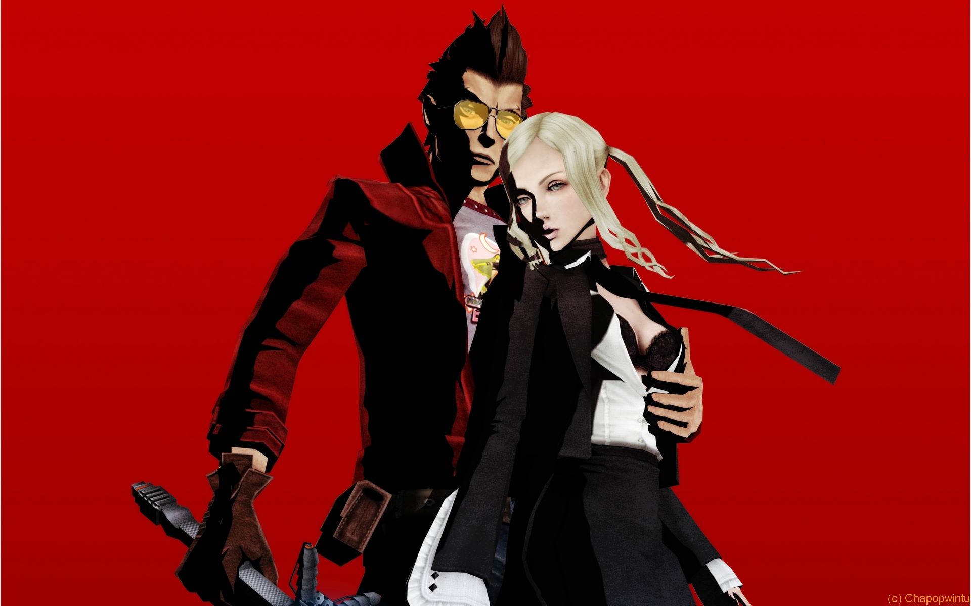 Wallpapers Video Games No More Heroes No More Heroes - Travis+Sylvia