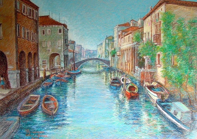 Wallpapers Art - Painting Landscapes - Misc Venezia