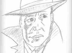 Wallpapers Art - Pencil Humfrey Bogart