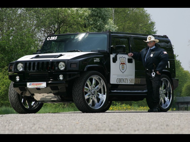 Fonds d'cran Voitures Hummer Voiture de Police Hummer