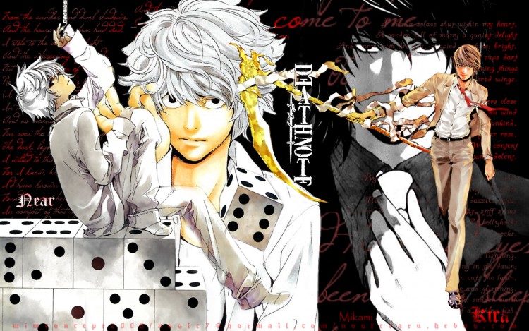 Wallpapers Manga Death Note Near vs Mikami vs Kira.....