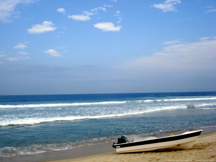 Wallpapers Nature Seas - Oceans - Beaches Lost Boat