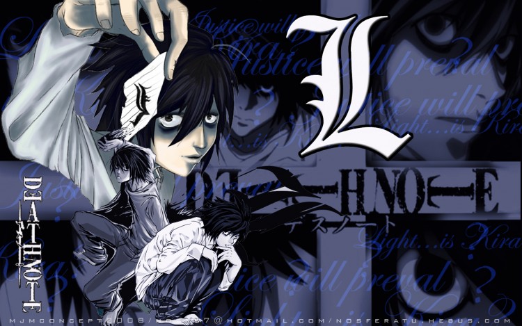 Wallpapers Manga Death Note L, justice will preval