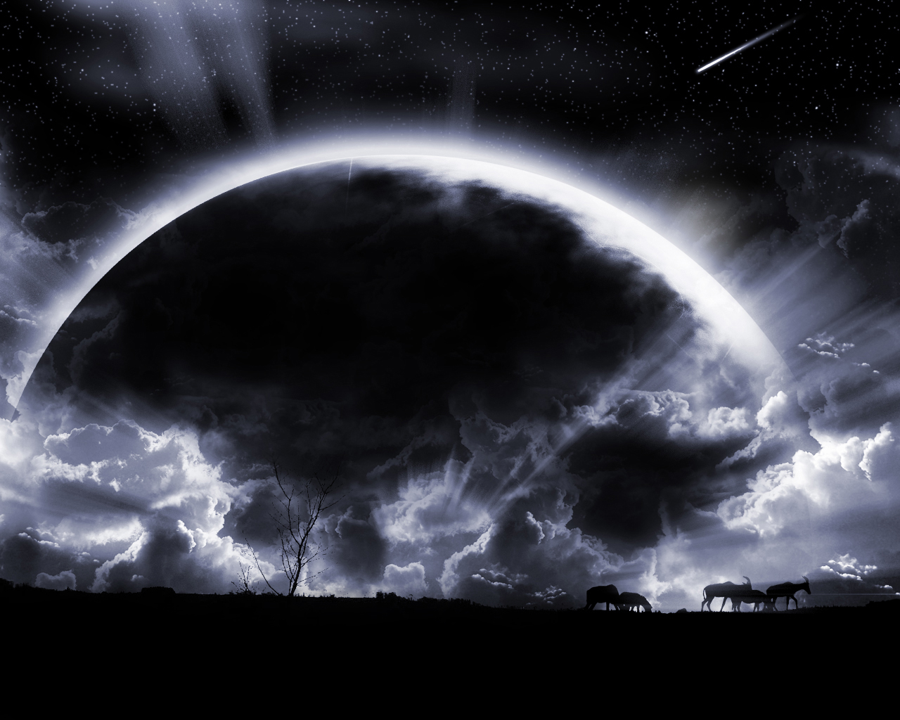 Wallpapers Digital Art Space - Universe la fin du monde?