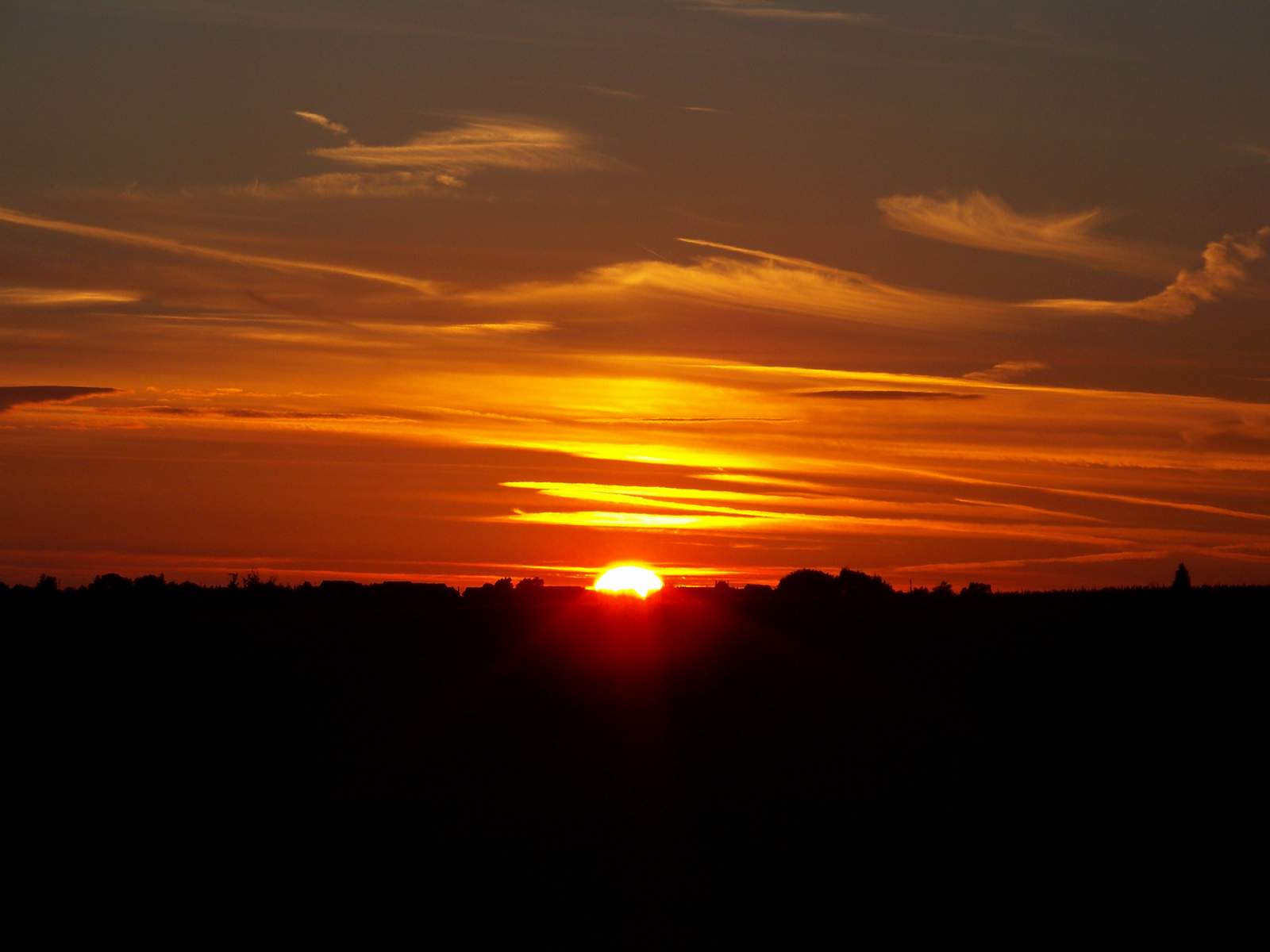 Fonds d'cran Nature Couchers et levers de Soleil coucher de soleil dans l'Oise