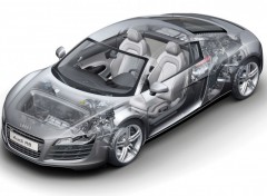 Fonds d'cran Voitures Audi R8 vue aux rayons X