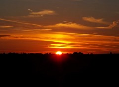 Fonds d'cran Nature coucher de soleil dans l'Oise