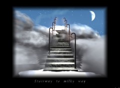 Wallpapers Digital Art Stairway to milky way