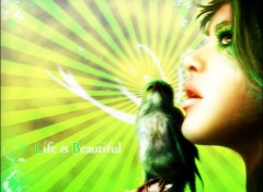 Wallpapers Digital Art Elfe Oiseau