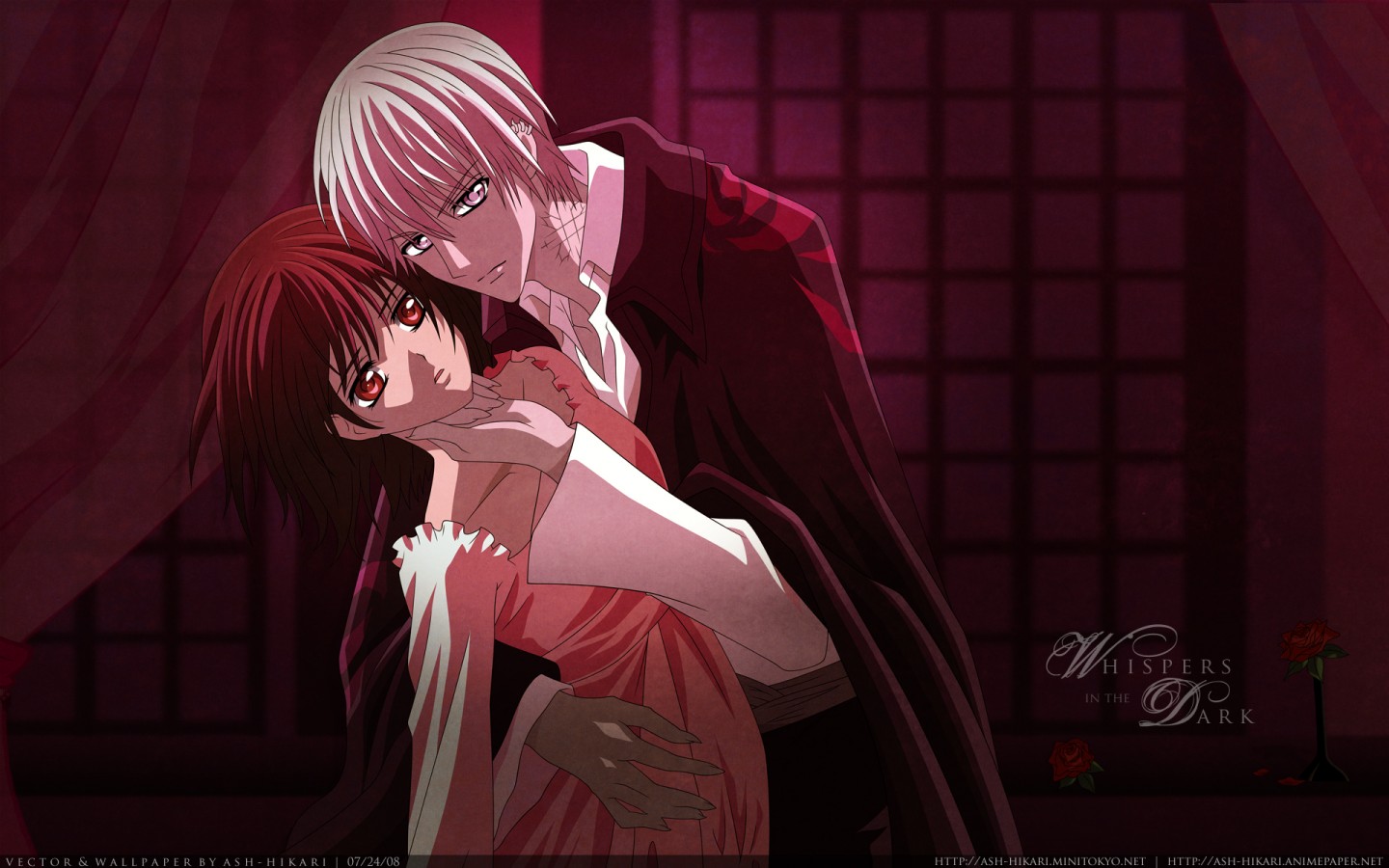 Fonds d'cran Manga Vampire Knight yuki x zero