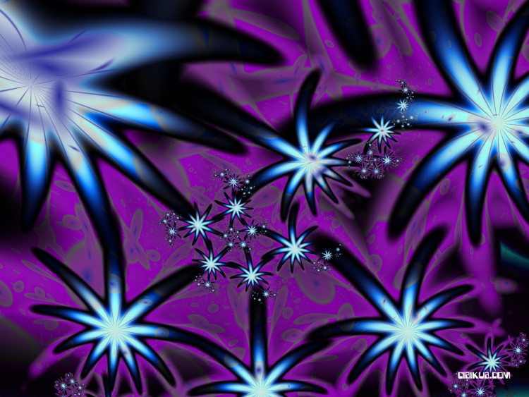 Wallpapers Digital Art Fractals, Kaleidoscope artifice en feu