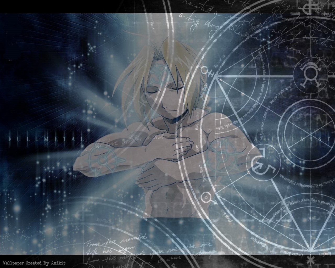 Fonds d'cran Manga Full Metal Alchemist Ed transmutation