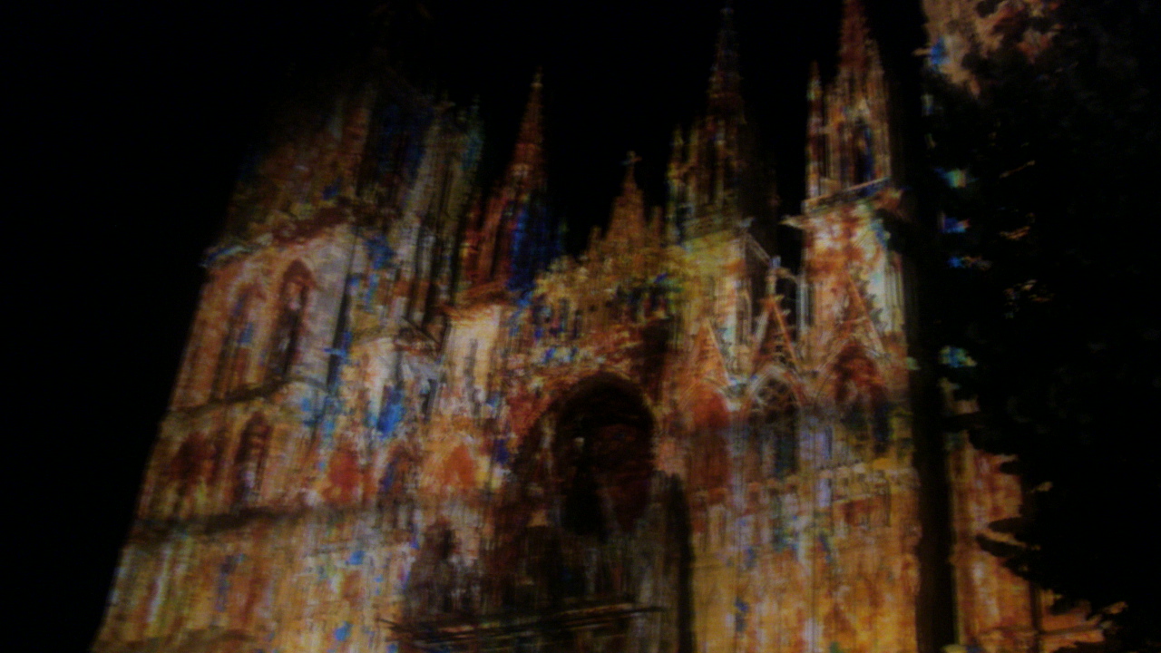 Wallpapers Constructions and architecture Religious Buildings la cathdrale de Rouen  sous le regard de monet