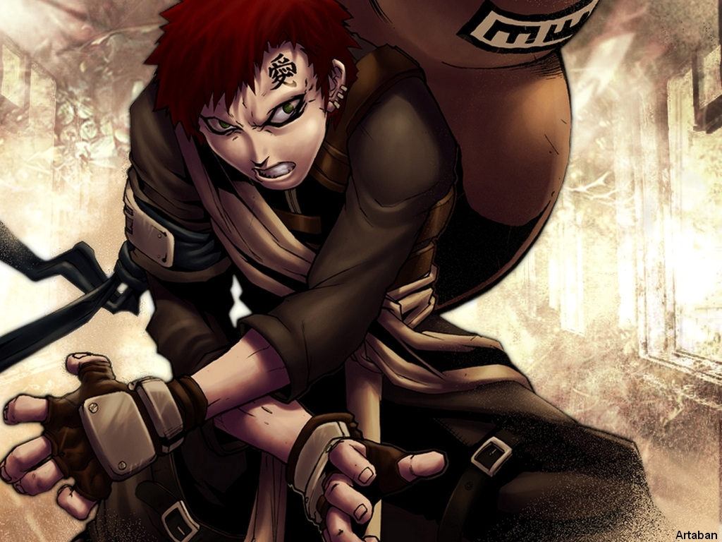 Fonds d'cran Manga Naruto Gaara