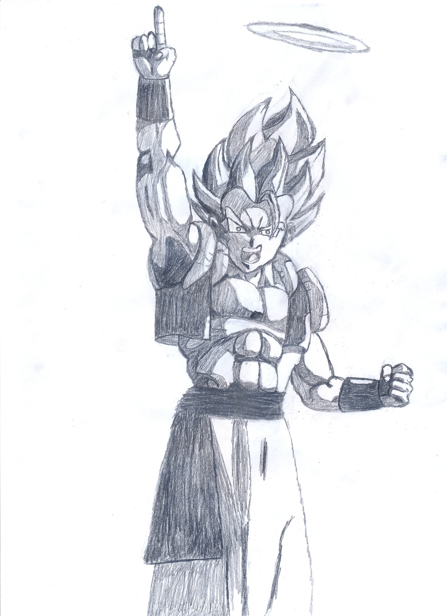 Fonds d'cran Art - Crayon Manga - Dragon Ball Z gogeta