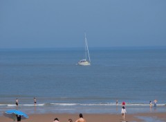 Fonds d'cran Nature La mer du nord de la plage d'Ostende