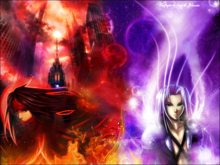 Wallpapers Video Games Final Fantasy VII Vincent VS Sephiroth