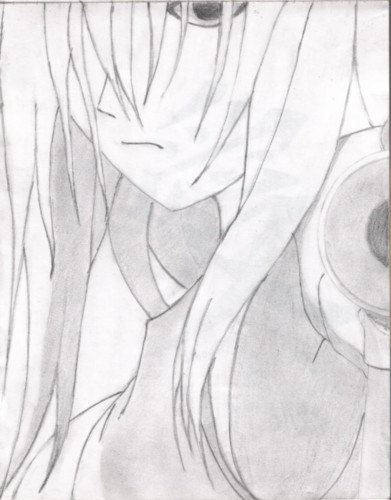 Fonds d'cran Art - Crayon Manga - Elfen lied h-raf: Elfen lied