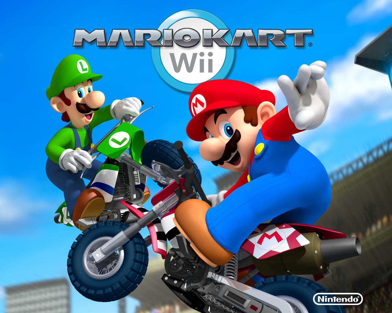 Fonds d'cran Jeux Vido Mario Kart Wii 