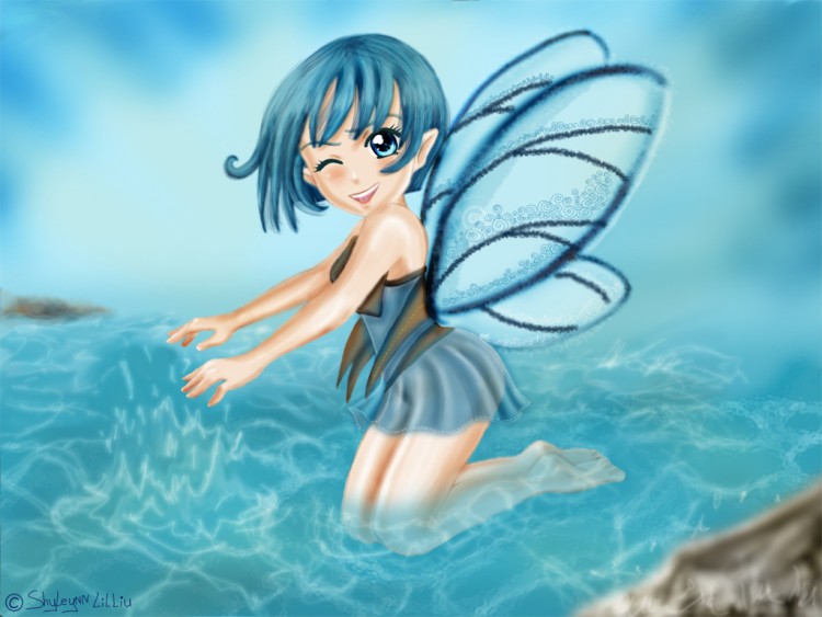 Wallpapers Fantasy and Science Fiction Fairies Water faery