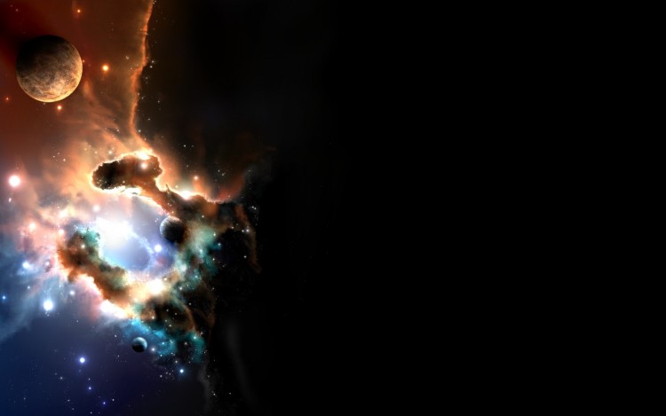 Wallpapers Digital Art Space - Universe Silhouettes