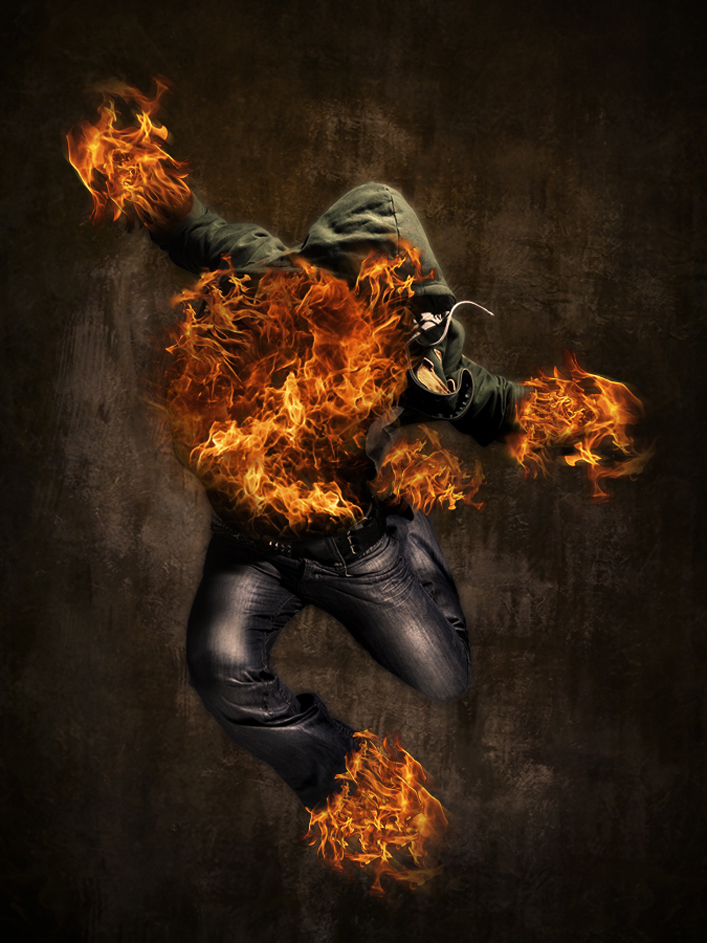 Wallpapers Digital Art Compositions ManOnFire