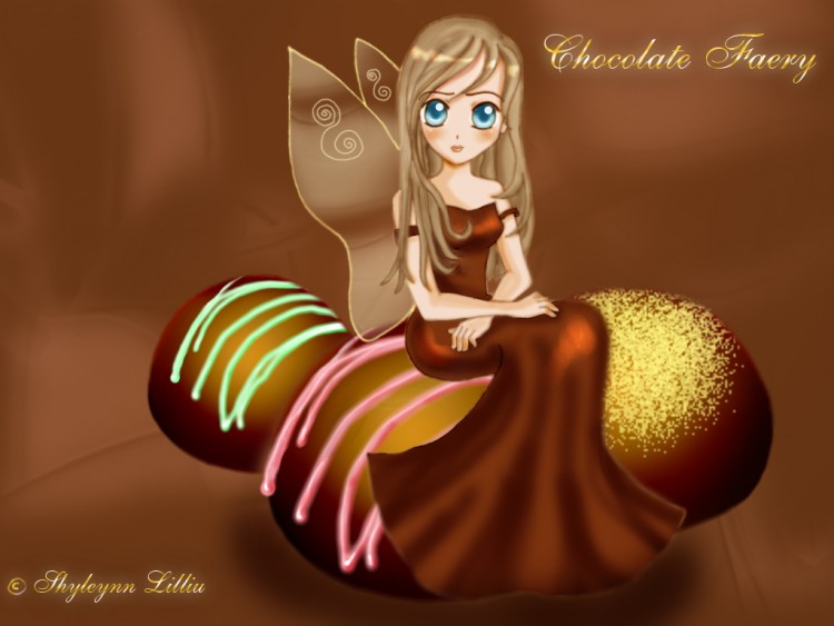 Fonds d'cran Fantasy et Science Fiction Fes - Lutins Chocolate Faery