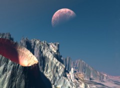 Wallpapers Digital Art terre lune 2