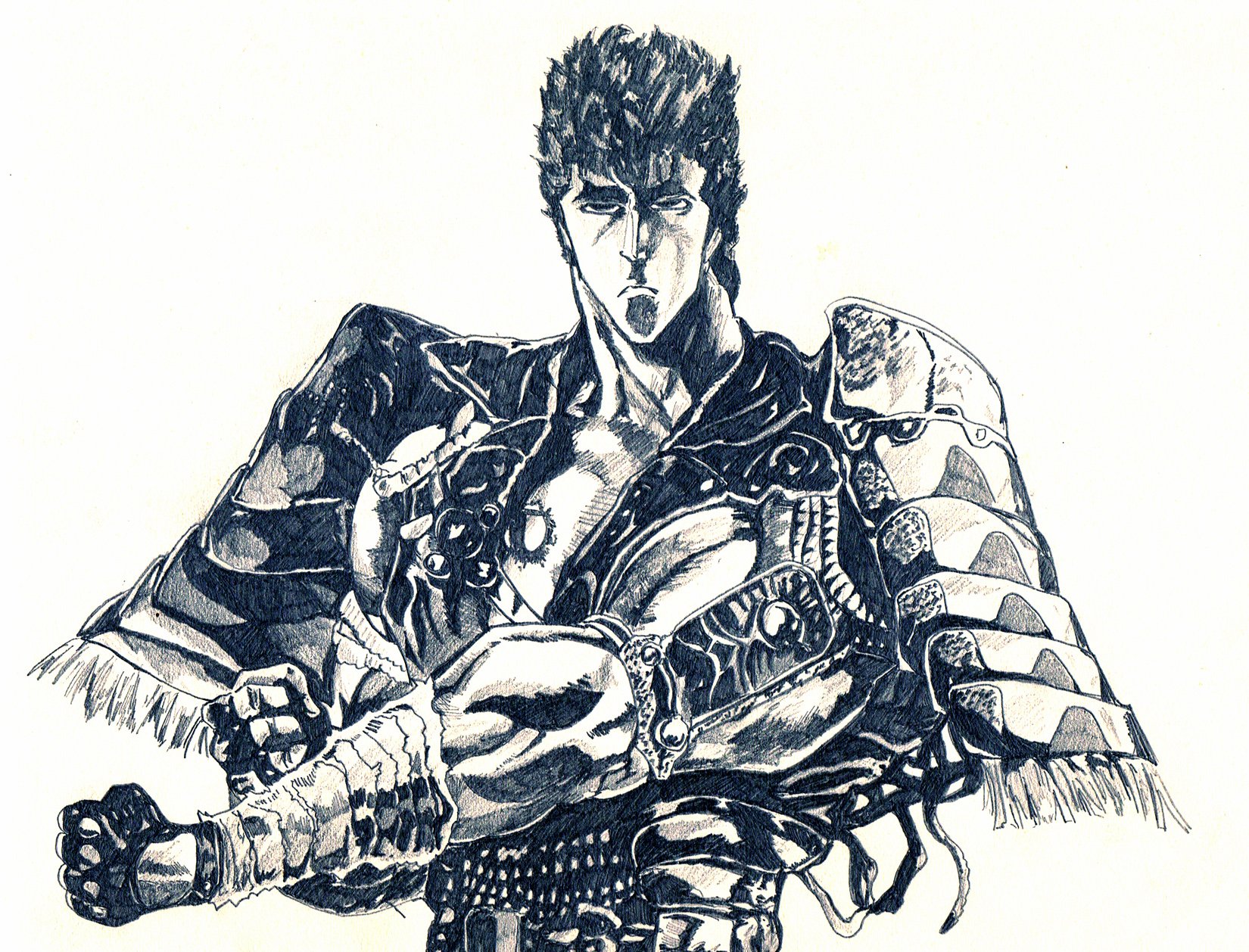 Fonds d'cran Art - Crayon Manga - Hokuto no ken Kenshiro