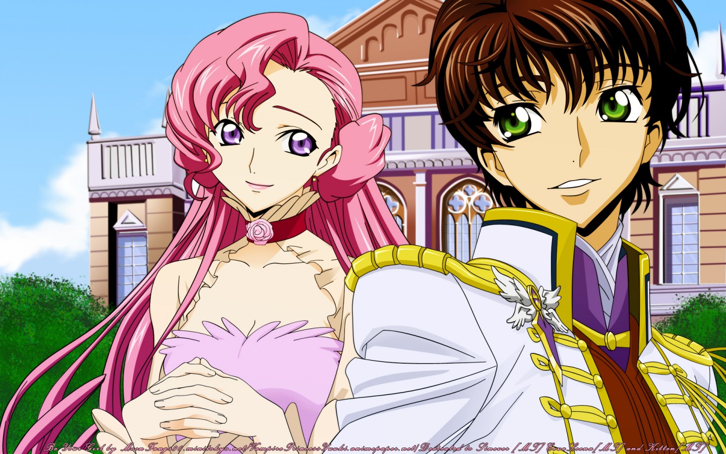 Fonds d'cran Manga Code Geass euphemia et suzaku