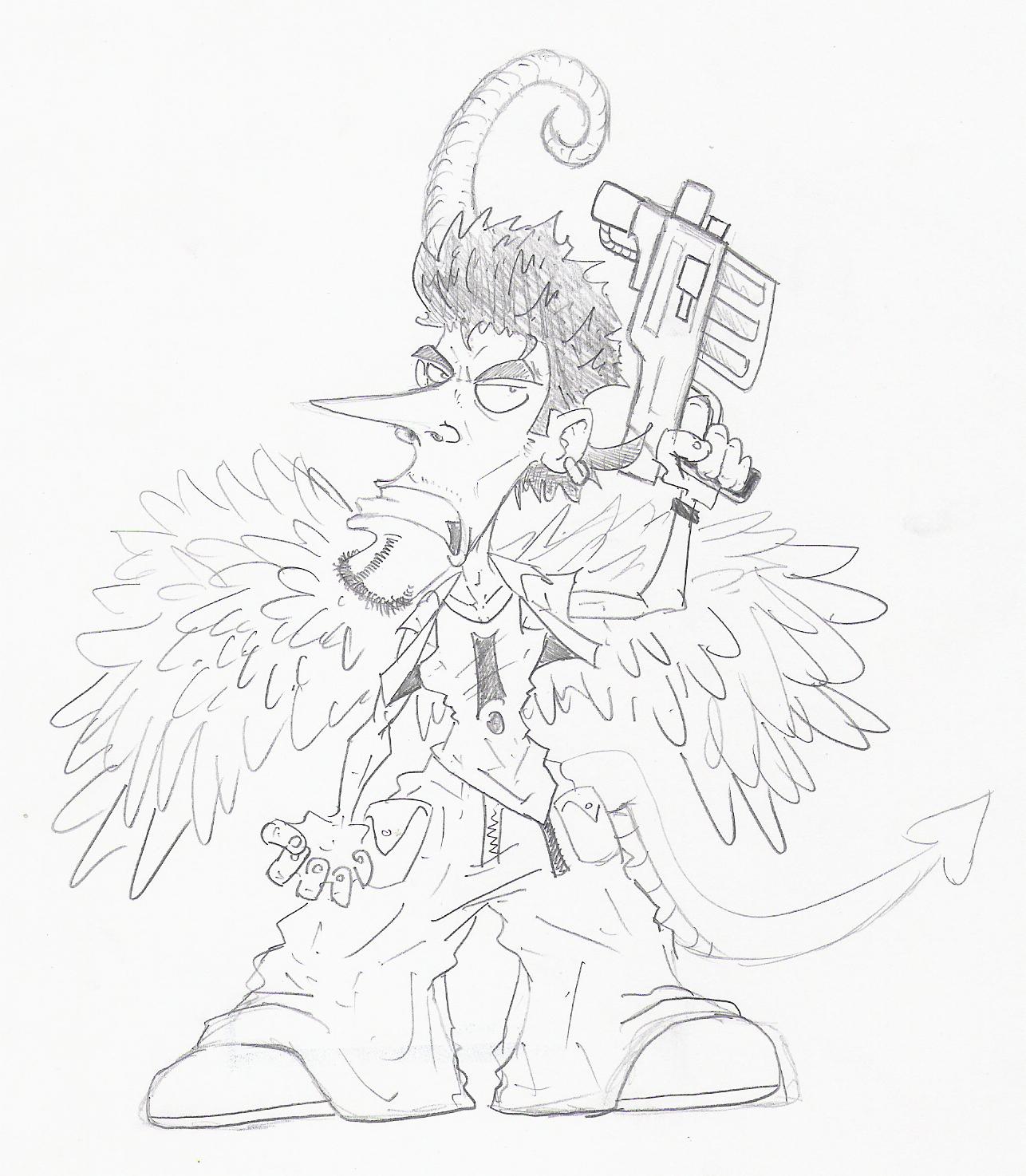 Fonds d'cran Humour Dessins MEPHISTO THE FALLEN ANGEL