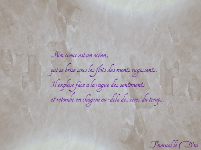 Wallpapers Digital Art Poetry - Texts Mon Coeur