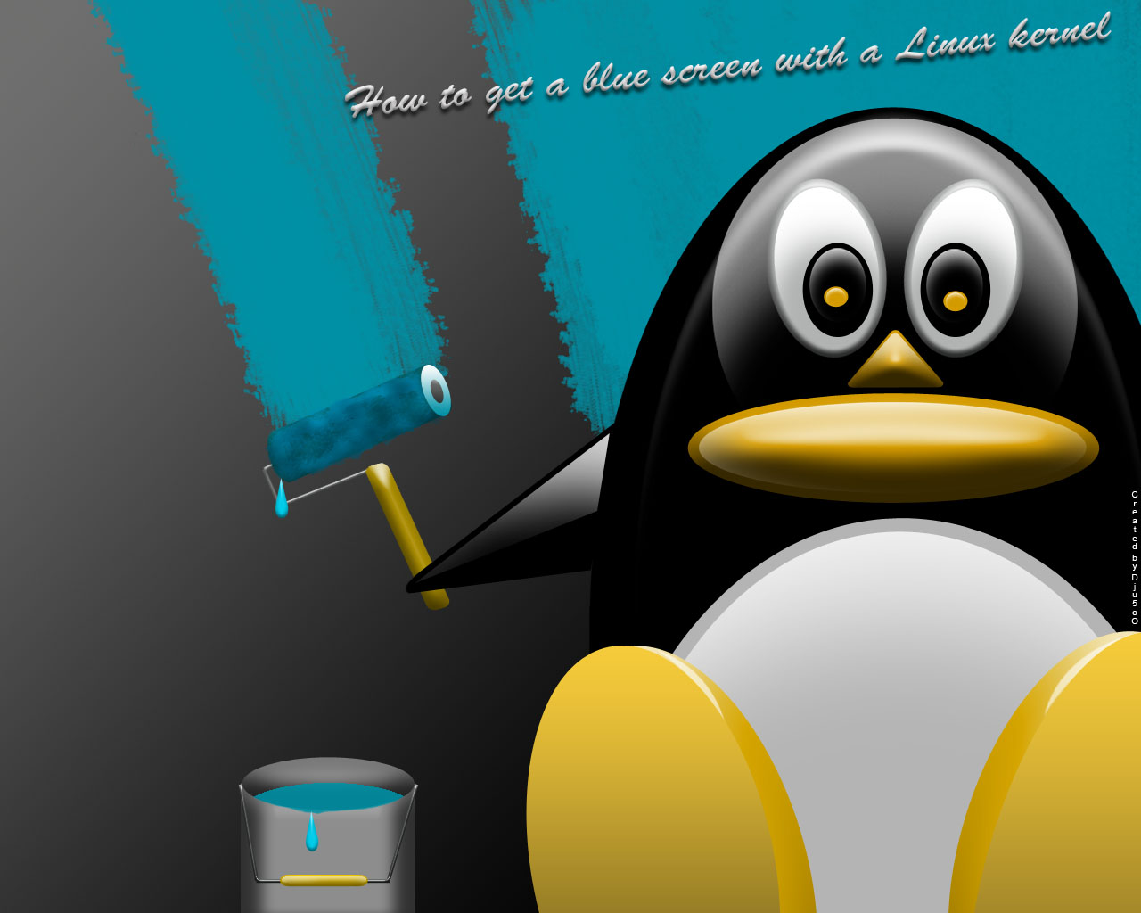 Wallpapers Computers Tux BlueTuX