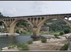 Fonds d'cran Constructions et architecture Pont sur le Gardon