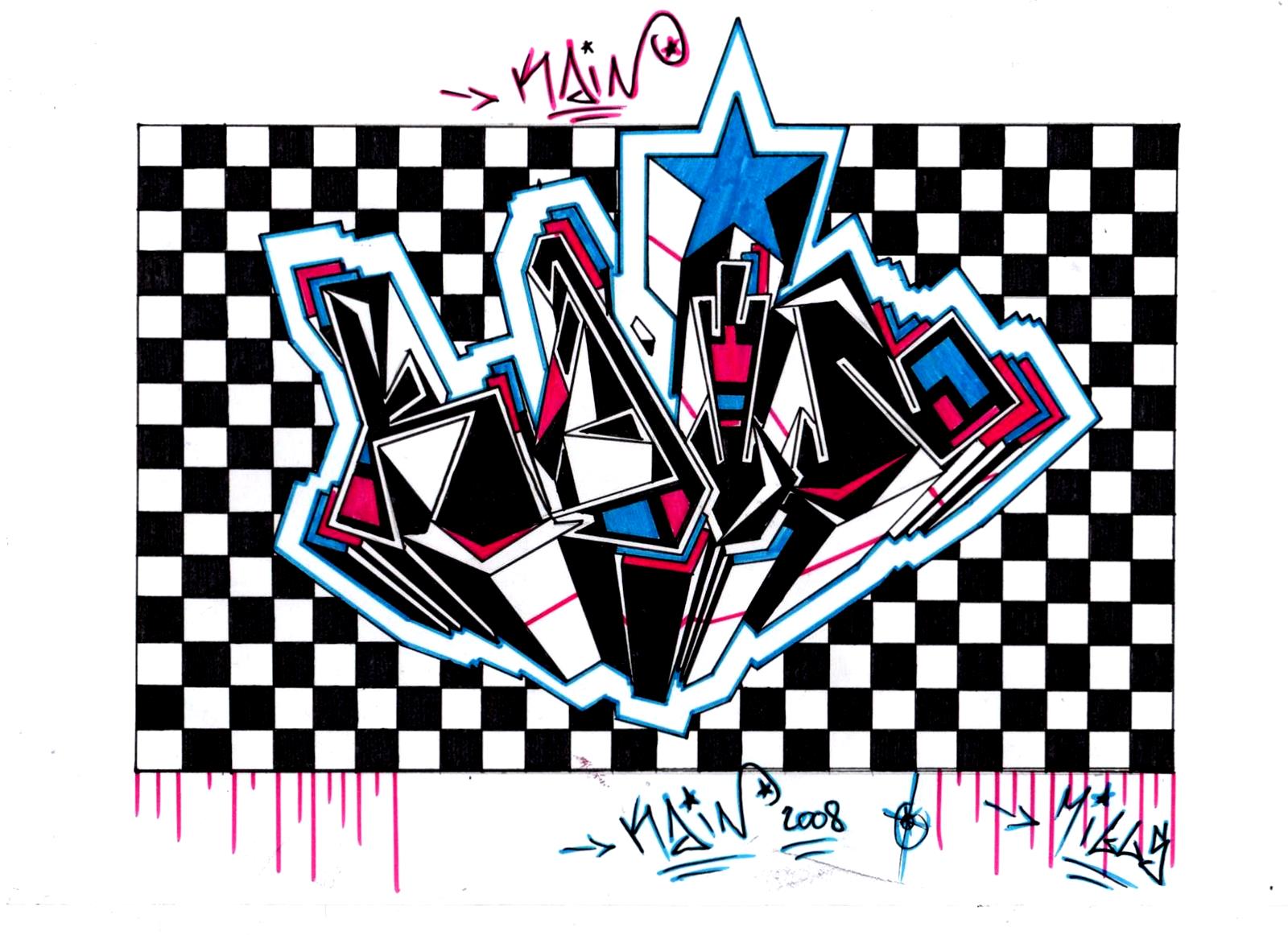 Fonds d'cran Art - Peinture Graffitis Kain * * *