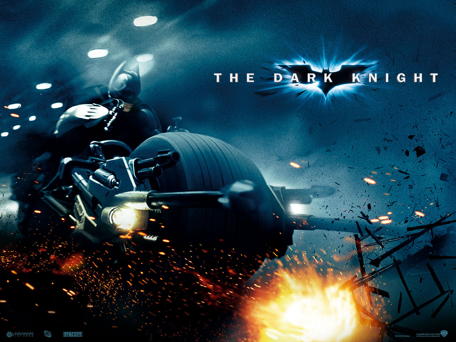 Wallpapers Movies Batman - The Dark Knight Bat poursuite