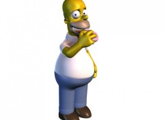 Wallpapers Digital Art Homer Simpson 3D