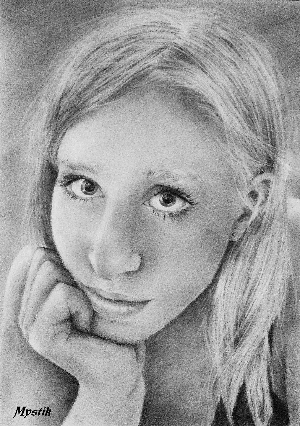 Wallpapers Art - Pencil Portraits Julia