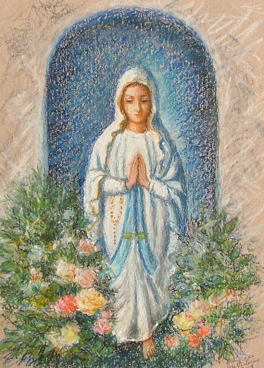 Fonds d'cran Art - Peinture Personnages Notre Dame de Lourdes