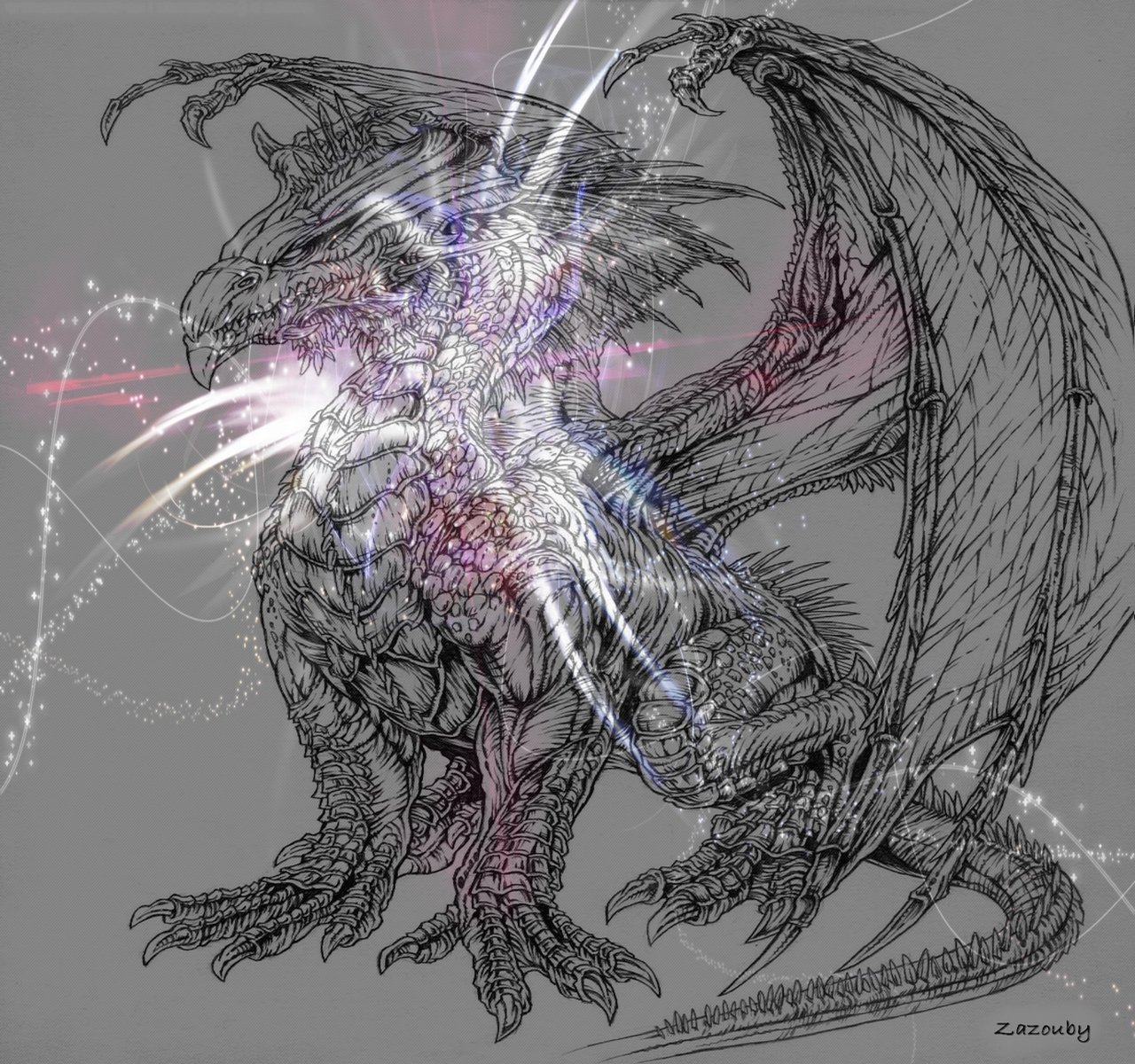 Wallpapers Digital Art Dragons Dragon d'espace