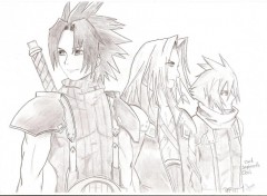 Fonds d'cran Art - Crayon Zack Sephiroth Clad