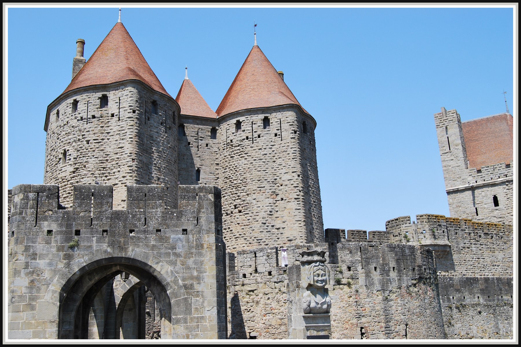 Fonds d'cran Constructions et architecture Chteaux - Palais Les remparts de Carcassonne