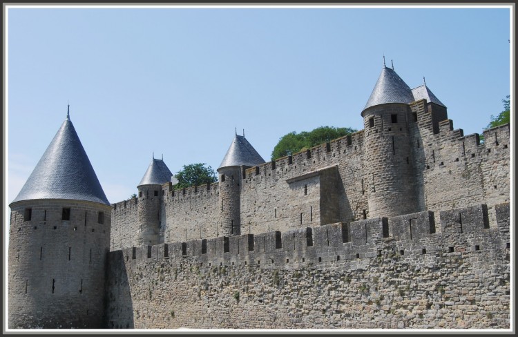 Fonds d'cran Constructions et architecture Chteaux - Palais Les remparts de Carcassonne