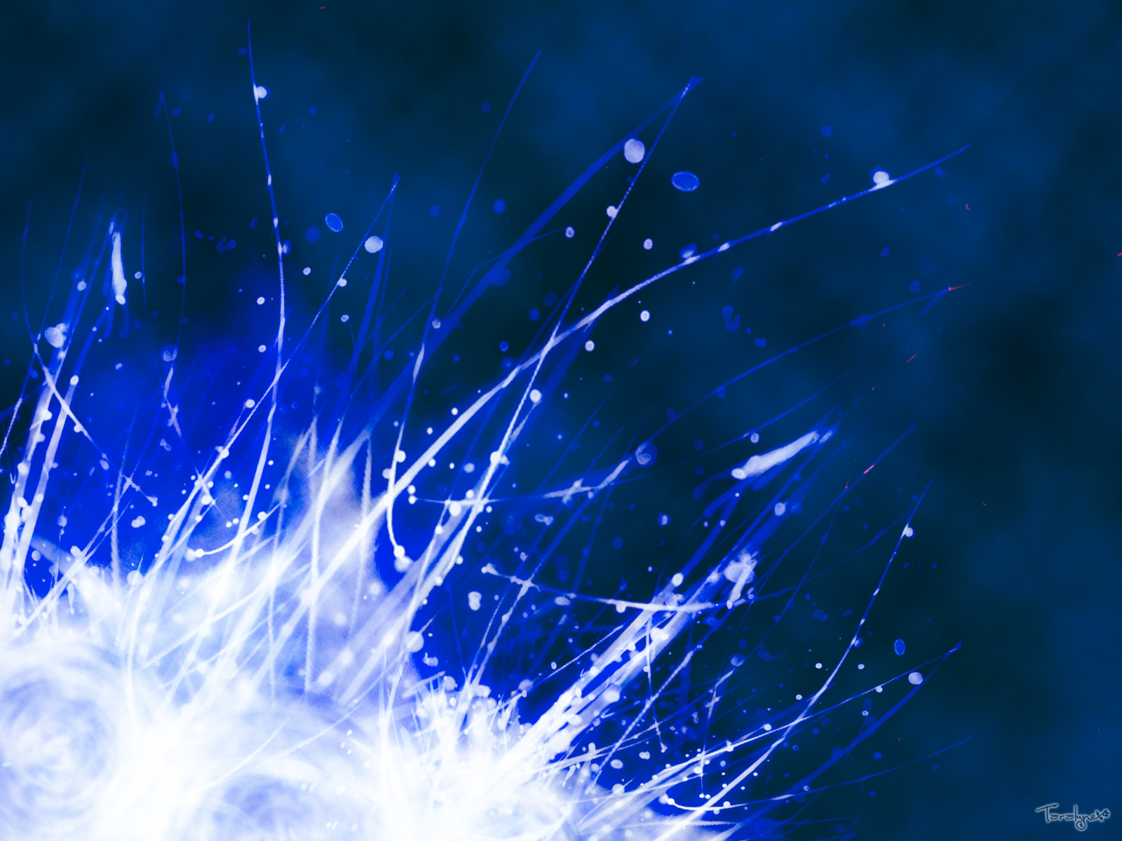 Wallpapers Digital Art Abstract blue splashs