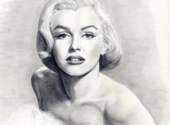 Wallpapers Art - Pencil Marilyn Monroe