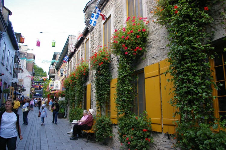 Fonds d'cran Voyages : Amrique du nord Canada > Qubec rue du Petit Champlain