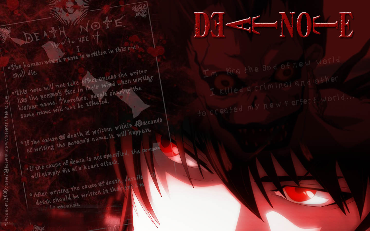 Wallpapers Manga Death Note Kira say's....