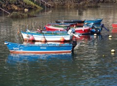 Wallpapers Boats Cudillero, Asturias.